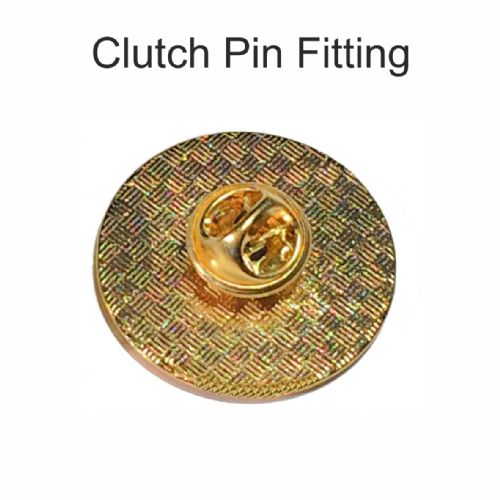 Gold 27mm badge